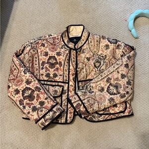 Cropped ‘Quilted’ Patterned Women's Jacket